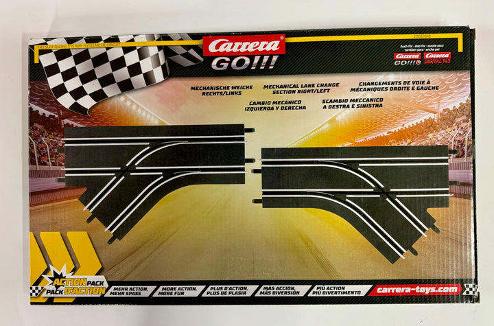 Carrera GO!!! Mechanische Weiche Links und rechts