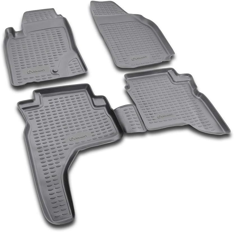 Element Passgenaue Premium Antirutsch Gummi Fussmatten - Mitsubishi Pajero Sport