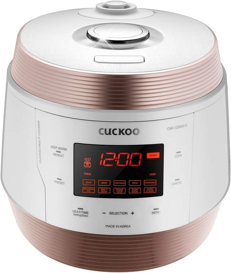 CUCKOO CMC-QSB501S ICOOK Q5 Premium Dampfdruck Multikocher 4750ml | 8in1 Multifunktionsgerät | Sprac