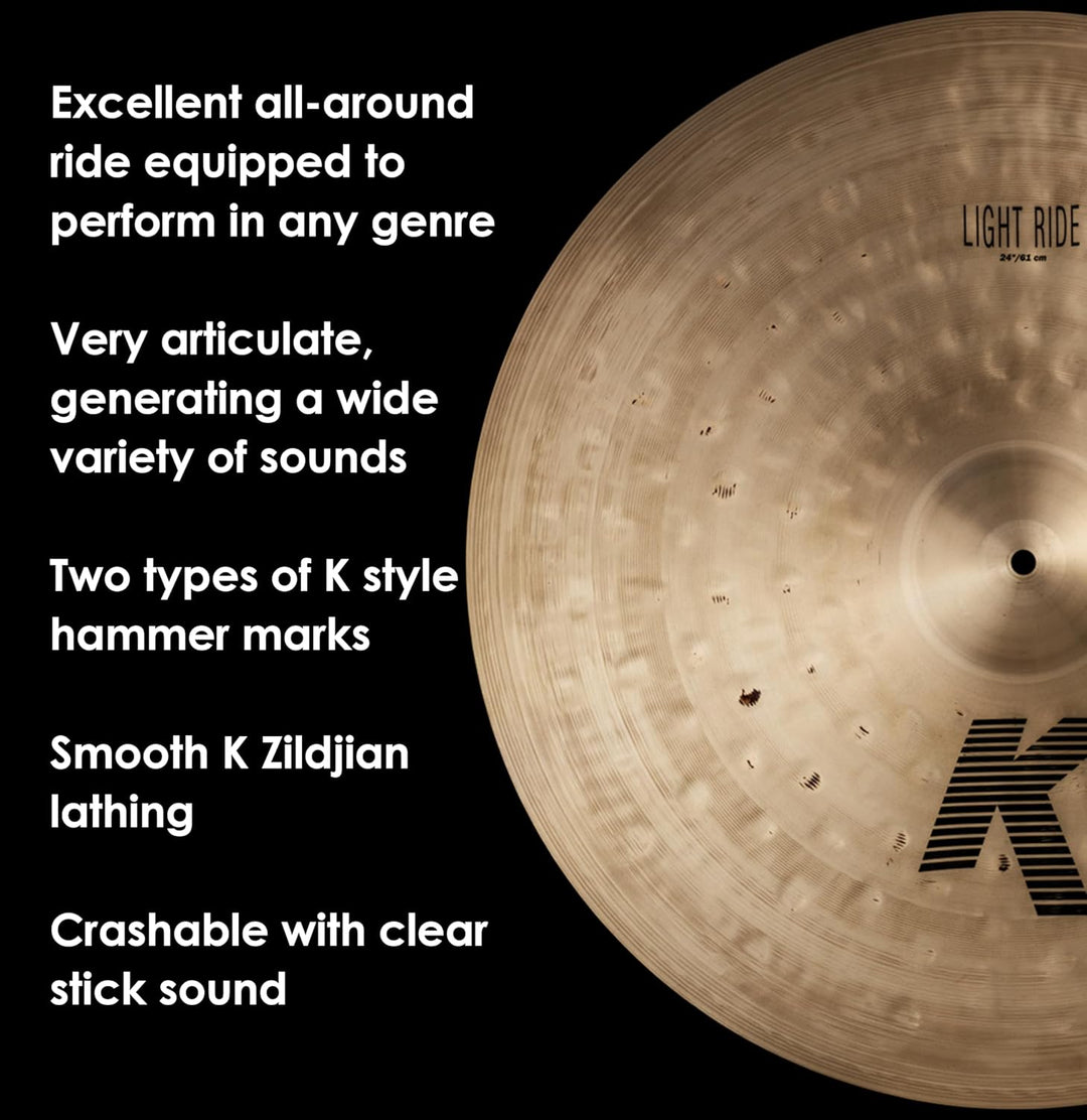 Zildjian K Zildjian Series - 24" Light Ride Cymbal 24 Zoll Light Ride, 24 Zoll Light Ride