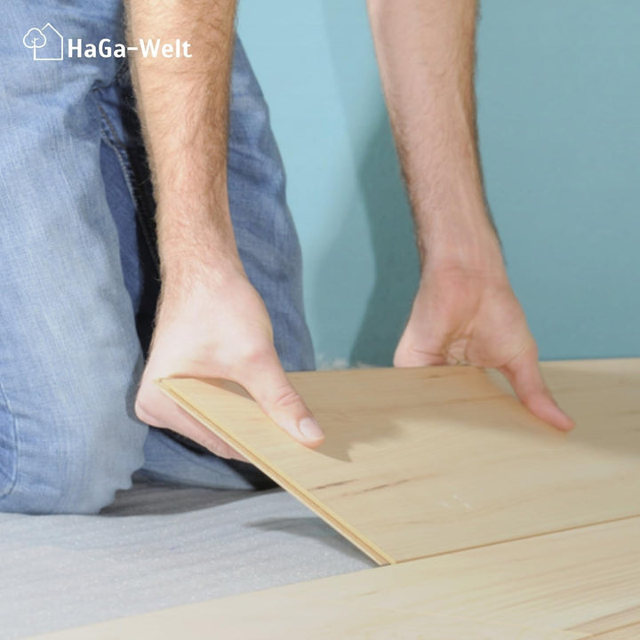 HaGa® Premium Trittschalldämmung 1,25m x 30m x 5mm für Laminat-, Vinyl- und Holzböden | Reduziert Sc