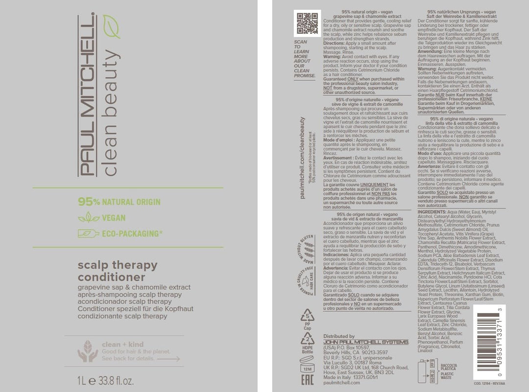 PM Clean Beauty scalp Therapy Conditioner 1000 ml