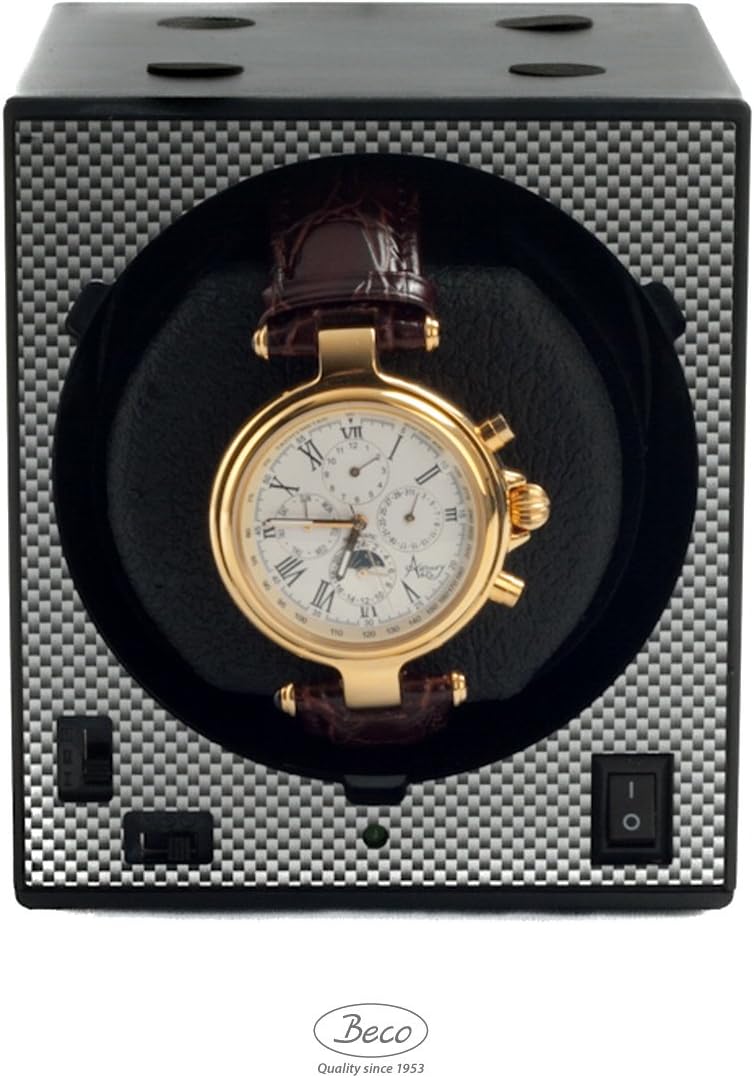 Uhrenbeweger Boxy Classic CARBON EDITION PRO2 - erweiterbares Uhrenbeweger System