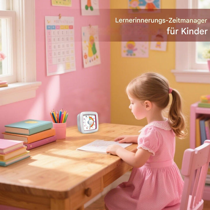 Visueller Timer,Mechanische Countdown-Uhr für Kinder und Erwachsene - Lehruhr Leises Zeitmanagement
