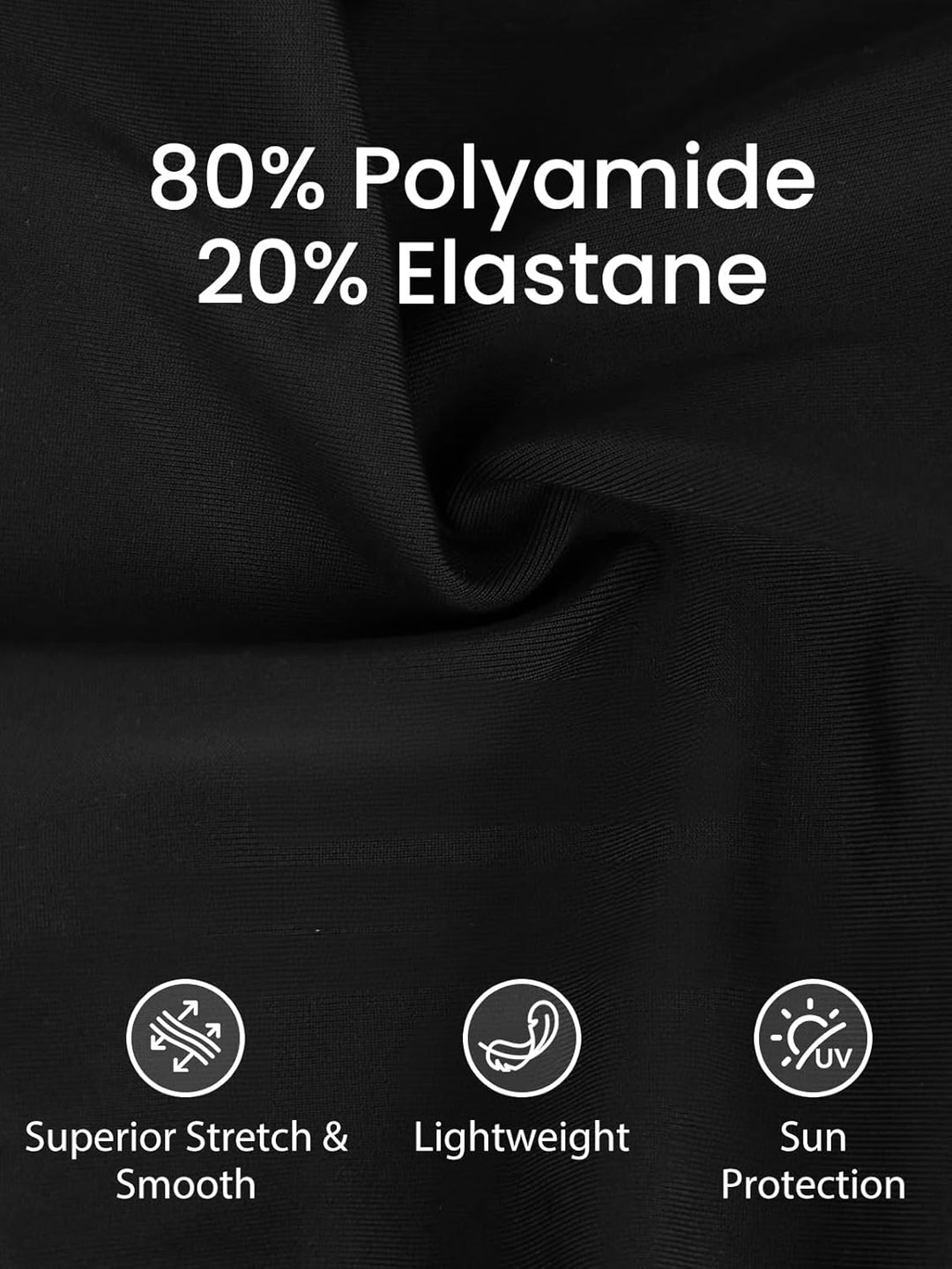 Ecupper Damen Badeanzug Einteiler Rash Guard Zip Up Lange Ärmel Surfen Bademode Gebaut in BH Badeanz
