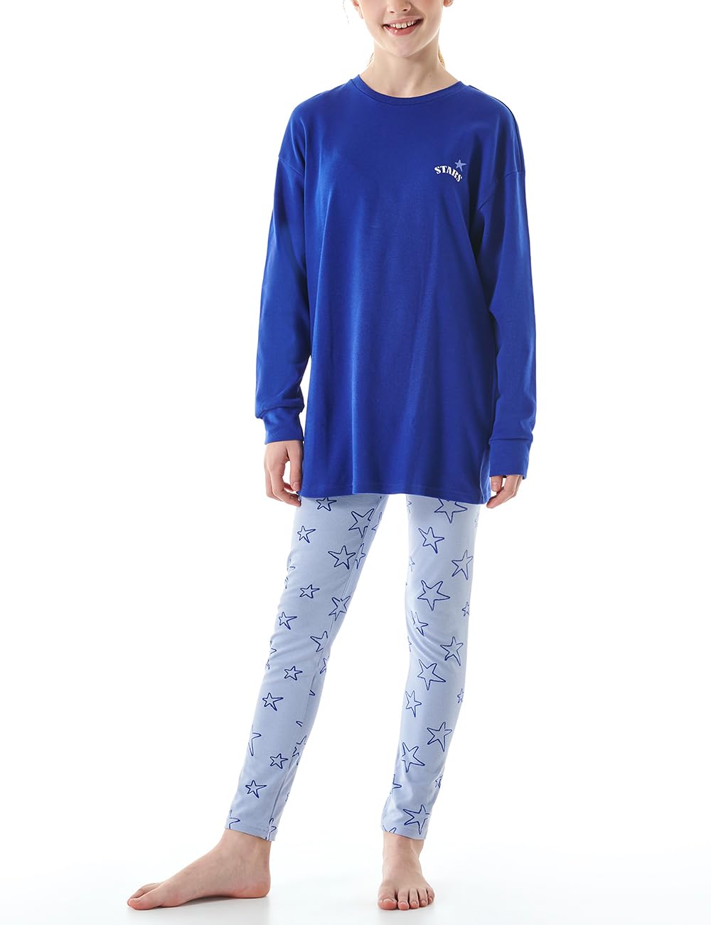 Schiesser Mädchen Schlafanzug Set Pyjama lang - 100% Organic Bio Baumwolle - Grösse 140 bis 176 176