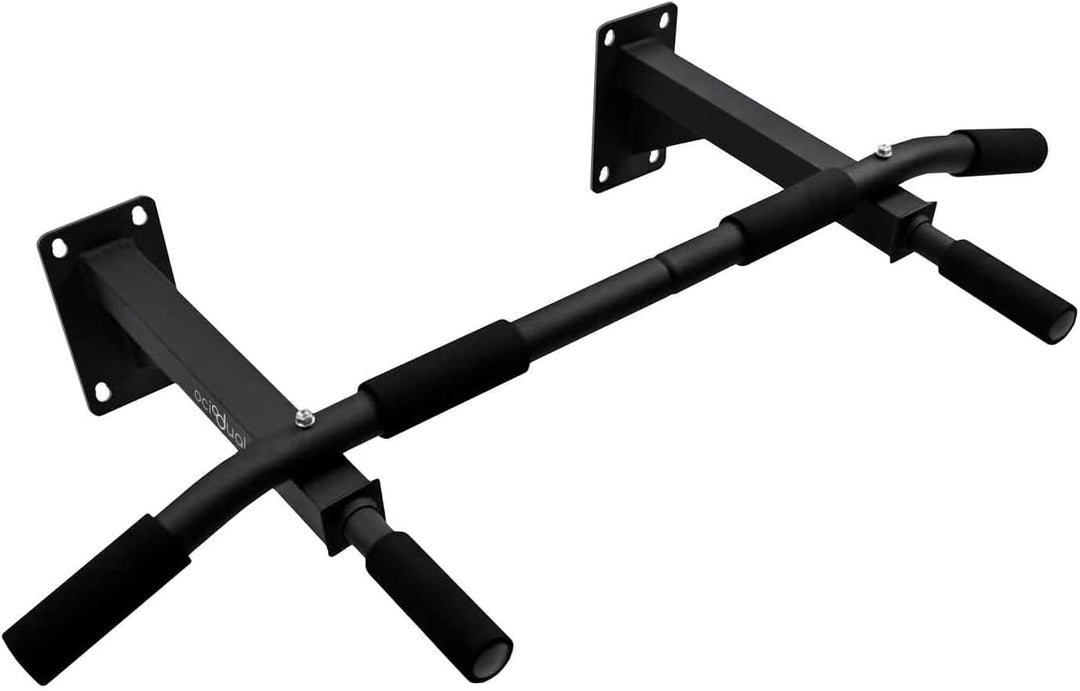OcioDual Klimmzugstange für die Wand, Pull Up Klimmzugstange, bis 350 kg, Schwarz, Fitnessstudio für