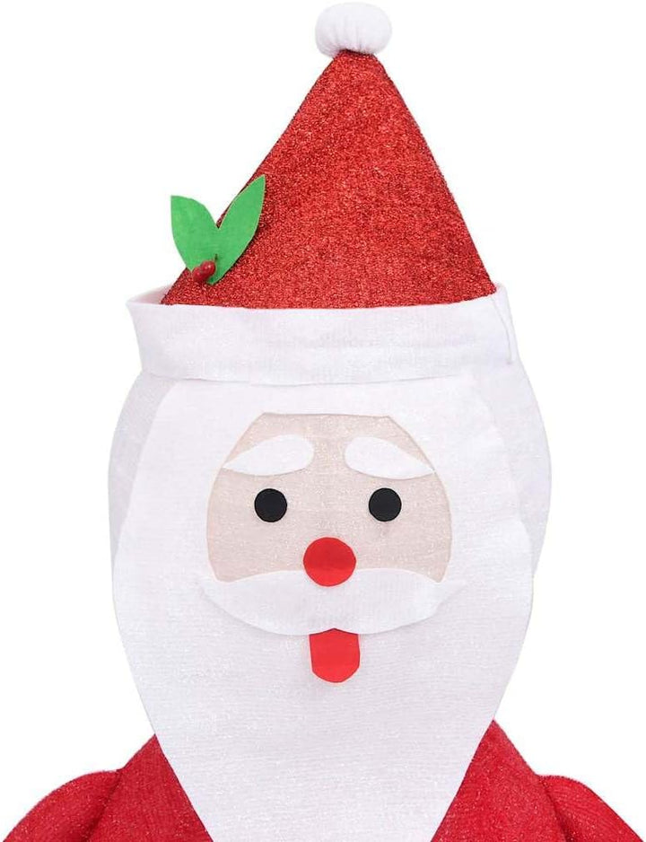 vidaXL Weihnachtsmann Figur LED Luxus Beleuchtet Nikolaus Santa Claus Weihnachtsdeko Weihnachten Dek