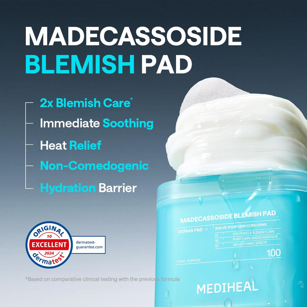 Mediheal Madecassoside Blemish Pad Quadratische Wattepads Mit Centella Asiatica Und Madecassoside, 1
