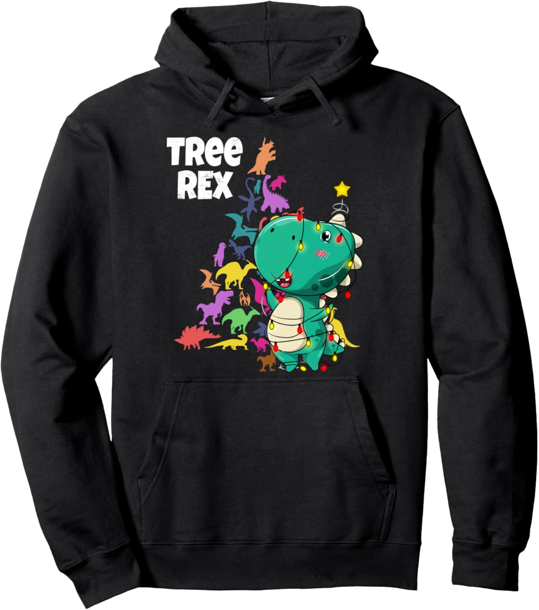 Süsses Weihnachts-Kostüm Dinosaurierbaum Rex Paläontologen Pullover Hoodie