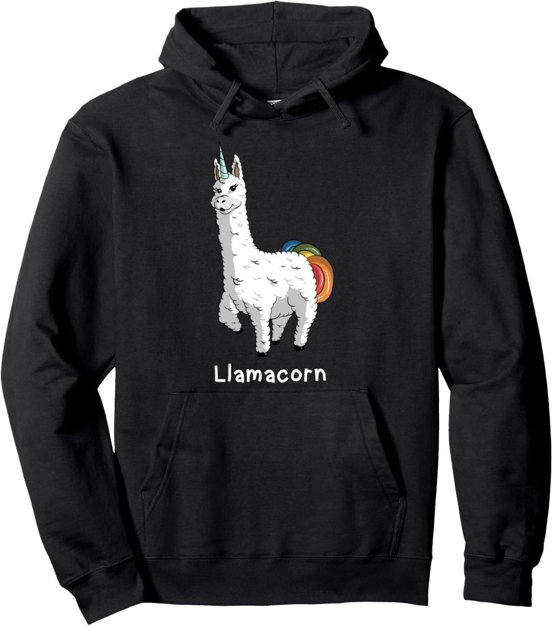 Geschenk für Mädchen Lama Einhorn Pullover Hoodie