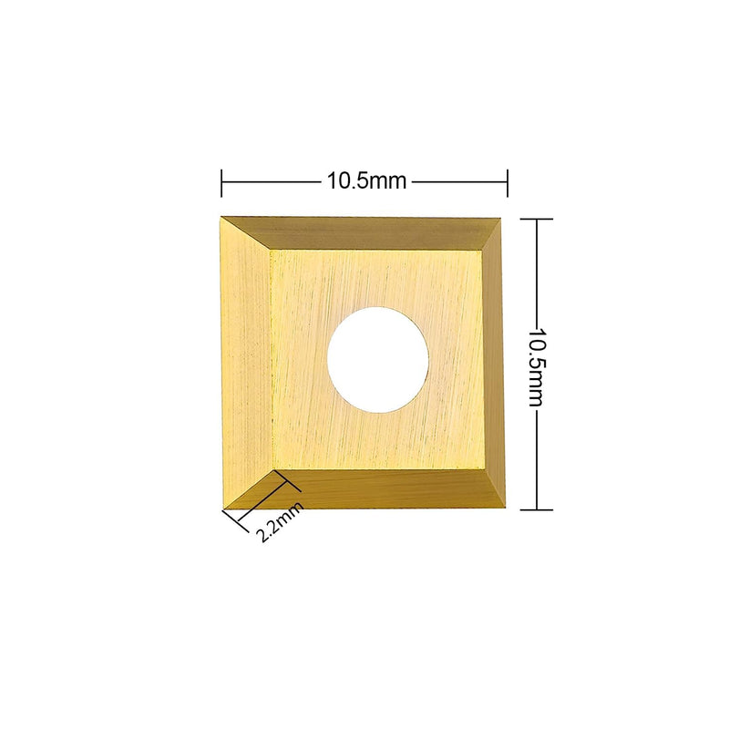 SpeTool 10pcs 10,5 MM x 10,5 MM x 2.2 MM Carbide Insert mit ATS-Beschichtung Replacement for Insert