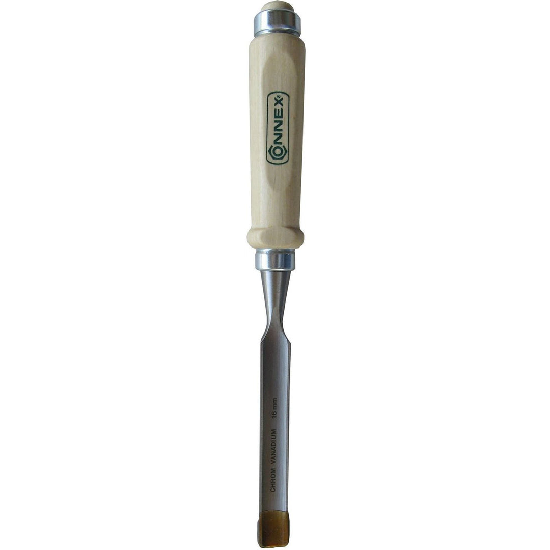 Connex COX861116 Hohlbeitel mit Ulmer Heft aus Weissbuche und Chrom-Vanadium-Klinge mit Aussenwate,