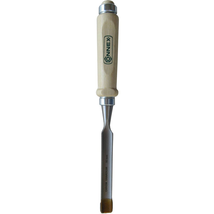 Connex COX861116 Hohlbeitel mit Ulmer Heft aus Weissbuche und Chrom-Vanadium-Klinge mit Aussenwate,