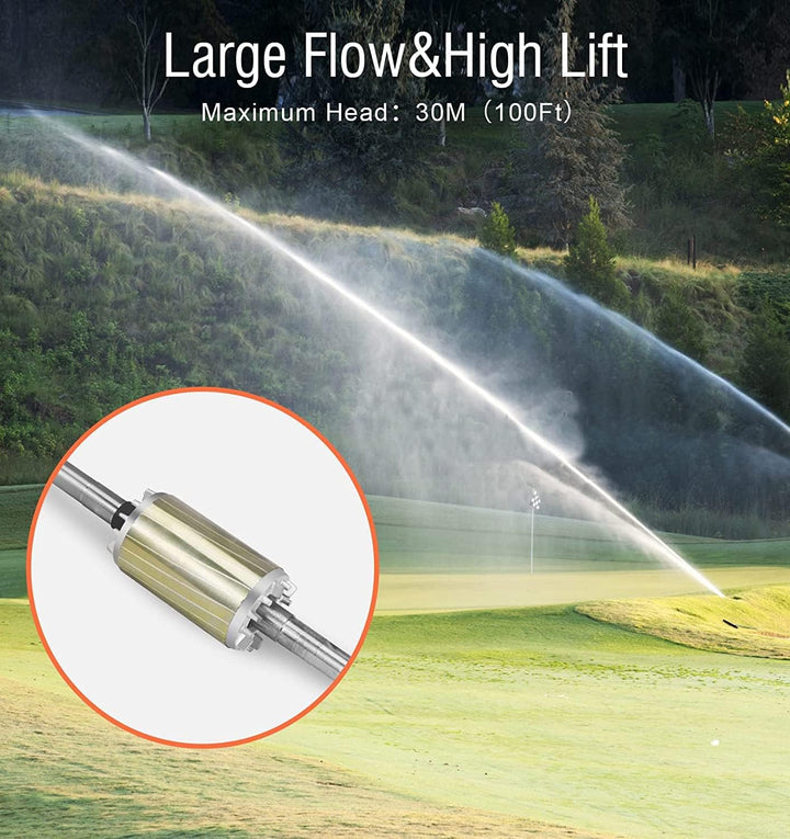 DCHOUSE 24V DC solarbetriebene tief tauchbare Wasser gut Pumpe Farm Ranch Haushalt