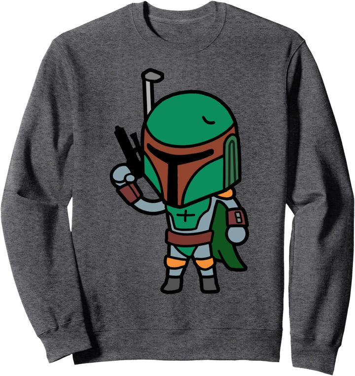 Star Wars Boba Fett Ready To Fire Cartoon Sweatshirt