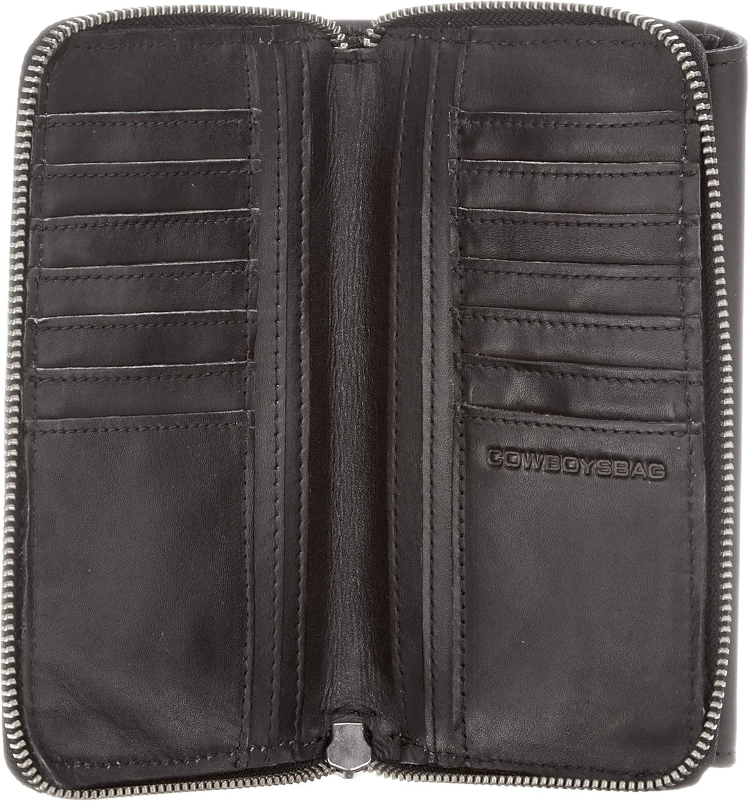 Cowboysbag Damen Purse Townsend Geldbörse, Schwarz (Black), 8x4x2,5 cm 8x4x2,5 cm Schwarz (Black), 8
