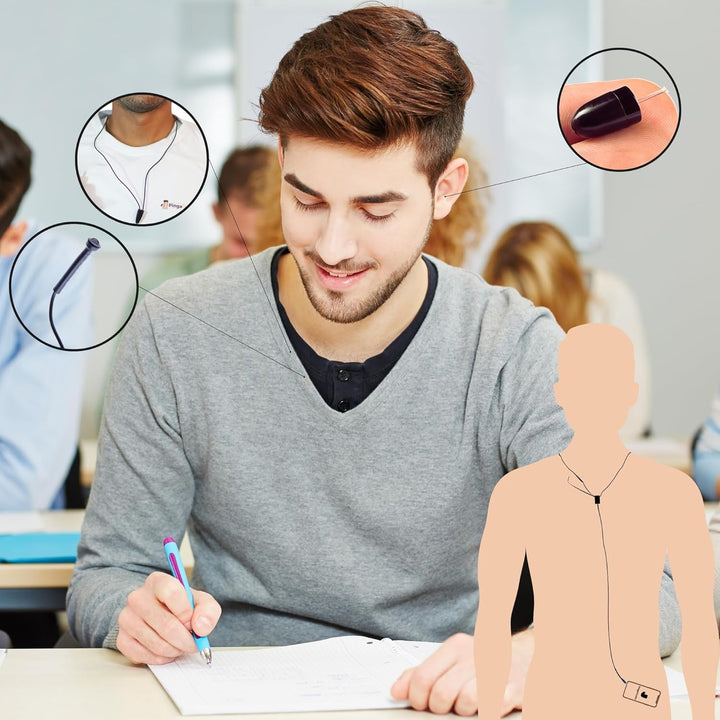 PingaOculto Spion Kopfhörer Prüfung Mini VIP Pro Unsichtbare Kopfhörer Handy Mikrofon mit Kabel - Un