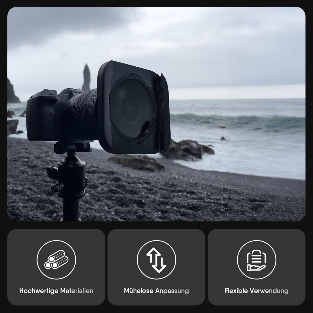 Rollei Filterhalter-Set MK 3. Rechteck-Filterhalter inkl. magnetischem CPL Filter,Adapterringen von