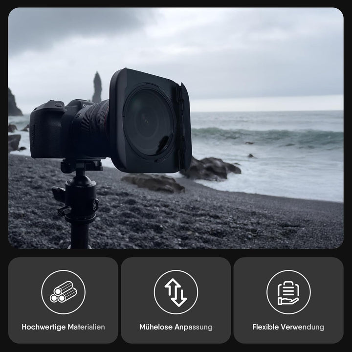 Rollei Filterhalter-Set MK 3. Rechteck-Filterhalter inkl. magnetischem CPL Filter,Adapterringen von