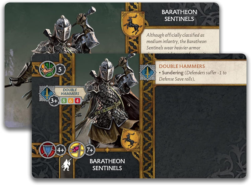 Cool Mini or Not CMNSIF802 Baratheon Sentinels: A Song of Ice and Fire Exp, Gold Baratheon Baratheon