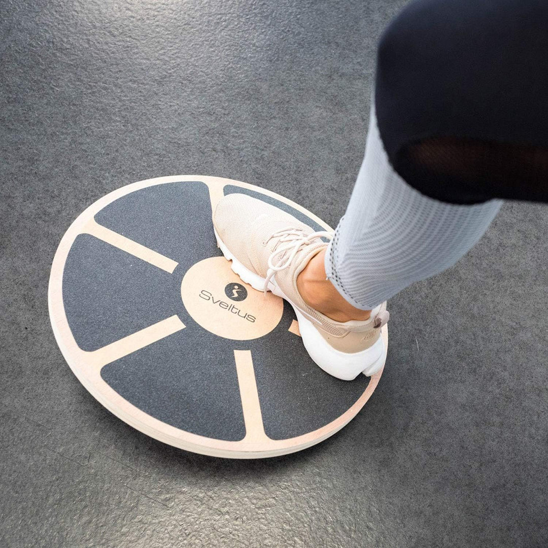Sveltus Holz-Balancierkreisel Ø 39cm Balance Board Balancetraining