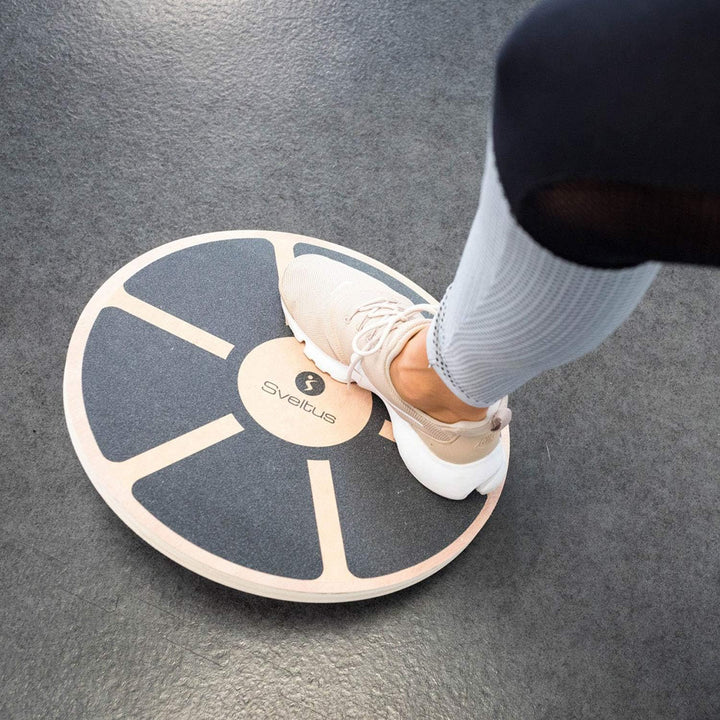 Sveltus Holz-Balancierkreisel Ø 39cm Balance Board Balancetraining