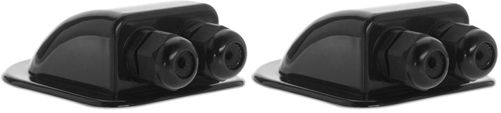 Offgridtec© Dachdurchführung 2-Fach Schwarz für Kabelaussendurchmesser 3-12mm für Wohnmobil Caravan