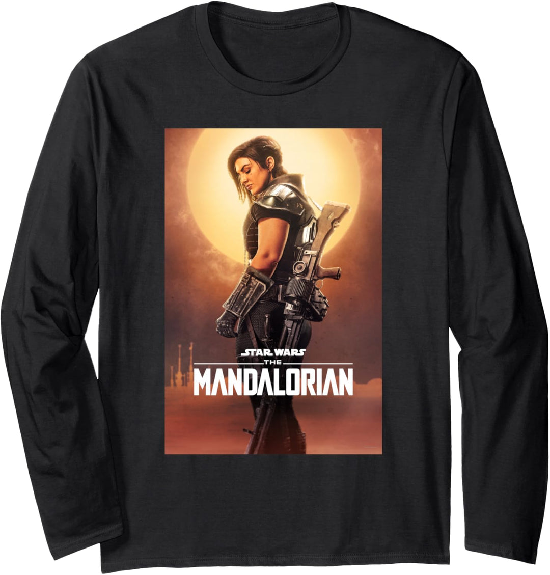 Star Wars The Mandalorian Cara Dune Poster Langarmshirt