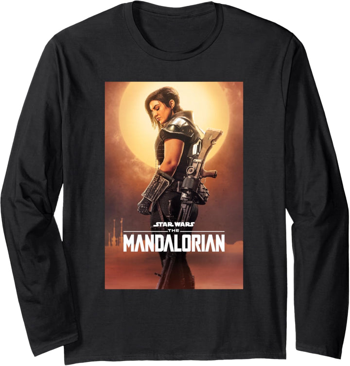 Star Wars The Mandalorian Cara Dune Poster Langarmshirt