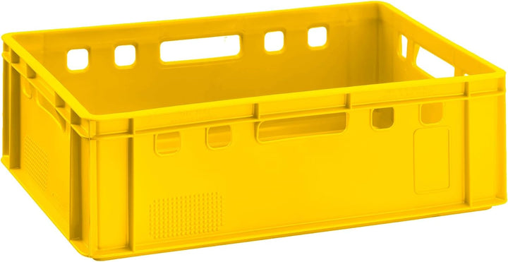 BURI 5x Fleischkiste E2 Metzgerkiste 60x40x20cm lebensmittelecht, robust, stapelbar - Universal Bunt