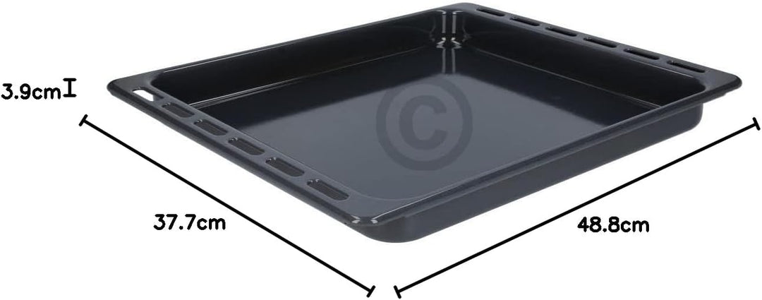 Hohes Backblech Fettpfanne emailliert kompatibel zu Bauknecht Whirlpool 481010764532 oder kompatibel