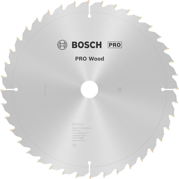 Bosch Professional 1x Kreissägeblatt Optiline Wood (Sägeblatt für Holz, Ø 305 x 30 x 2,5 mm, 40 Zähn