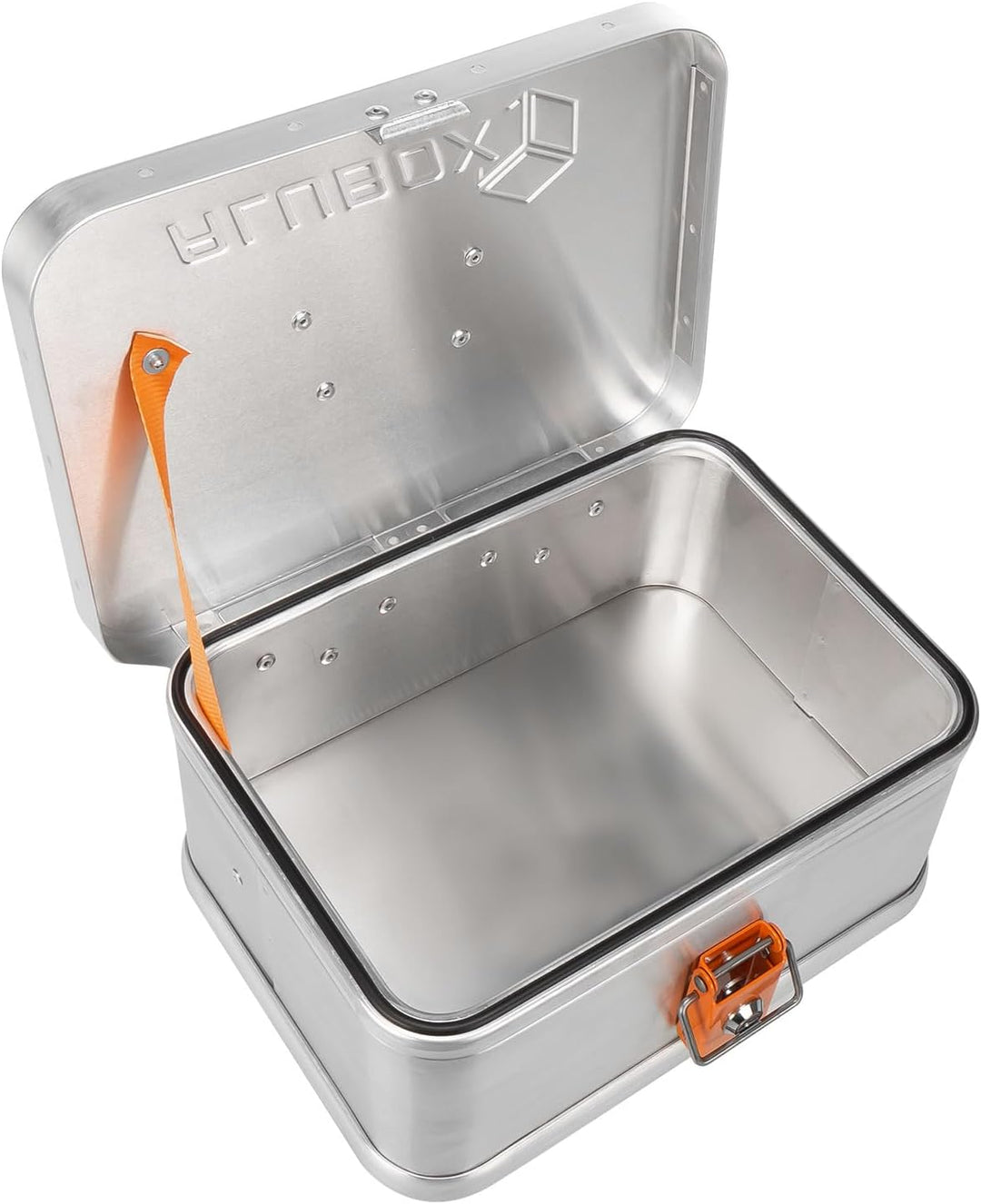 ALUBOX B8 - Aluminium Transportbox 8 Liter Alukiste mit Gummidichtung - Inhalt vor Staub und Spritzw