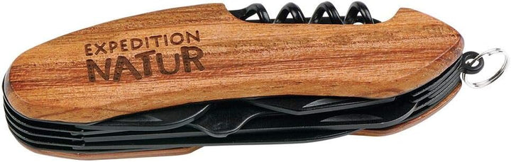 moses. 9820 Unisex Jugend Outdoor-Taschenmesser, Schwarz-Braun, handlich Single, Single