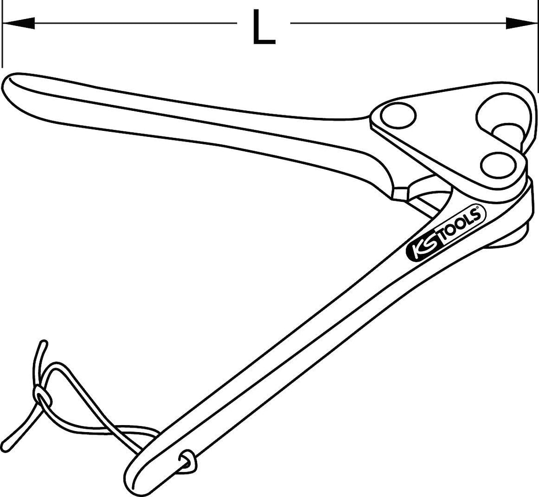 KS Tools 122.9990 Blei-Plombenzange 8mm, 130mm