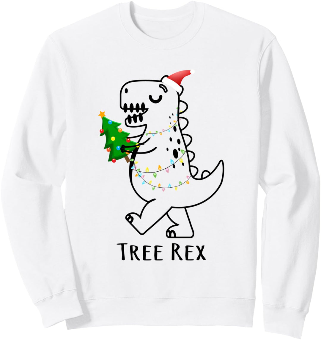 Tree Rex Funny Xmas Christmas Trex Sweatshirt