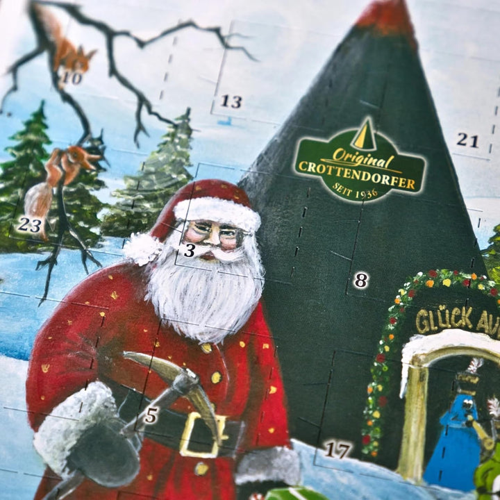 Crottendorfer Adventskalender - 24 Düfte - Hochformat (21x30cm) - Crottendorfer Räucherkerzen für We