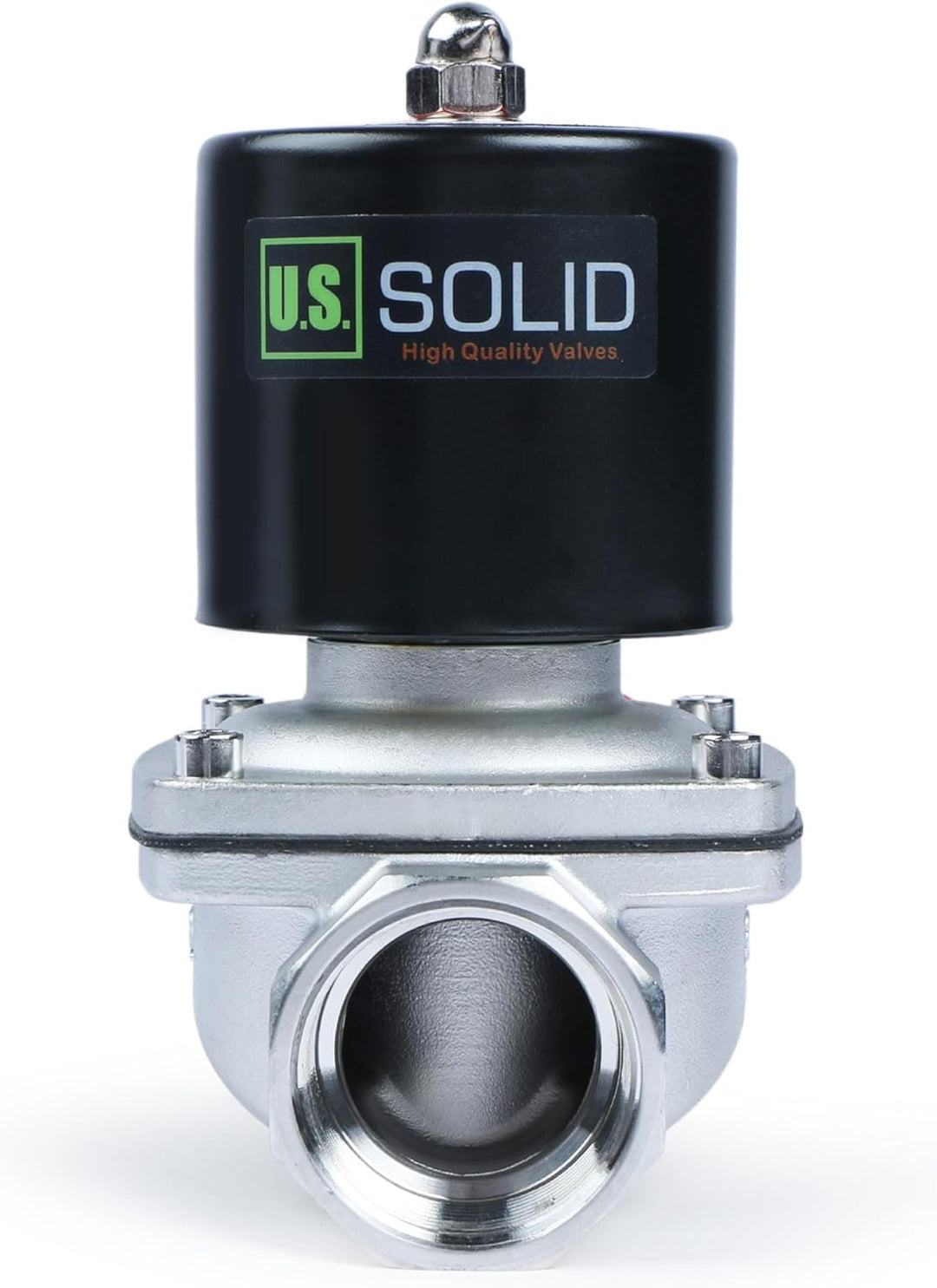 U.S. Solid 1-1/4" Edelstahl Elektrisch Magnetventil 12V DC stromlos geschlossen VITON Wasser Luft Öl