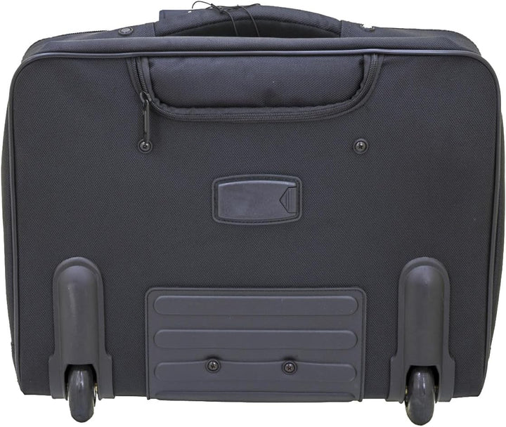 Davidts Pilotenkoffer 43x35x25 cm Aktentrolley Business Tasche Laptop-Fach Schwarz 261 114 Bowatex
