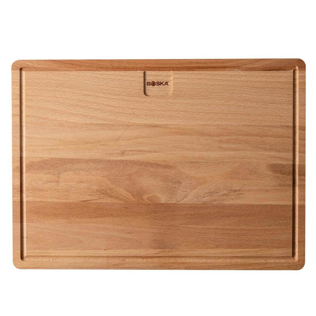 Boska Dining Board Amigo L/Servierbrett/Europäisches Buchenholz/Dinnerbrett mit Auffangrinne / 39 x