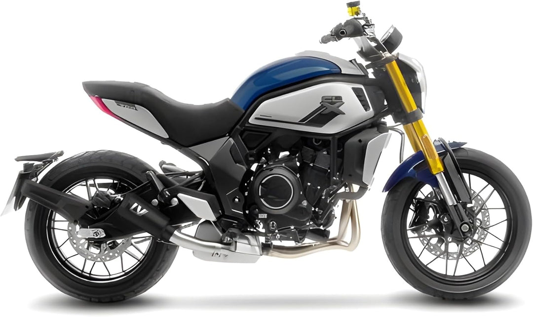 Endschalldämpfer LeoVince SLIP-ON SBK LV-10 FULL BLACK, Edelstahl schwarz, mit Zulassung für CF Moto