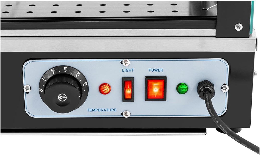 Royal Catering RC-HTDLD Heisse Theke cm Royal Catering 1600 W Warmhaltevitrine Warmhaltetheke Wärmev