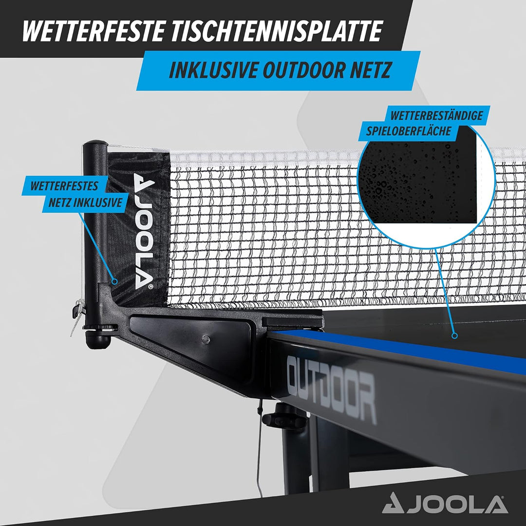 JOOLA 11642 Tischtennisplatte Outdoor J200A-Profi Tischtennistisch 6 MM Aluminium-Verbundoberfläche