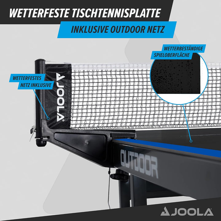 JOOLA 11642 Tischtennisplatte Outdoor J200A-Profi Tischtennistisch 6 MM Aluminium-Verbundoberfläche