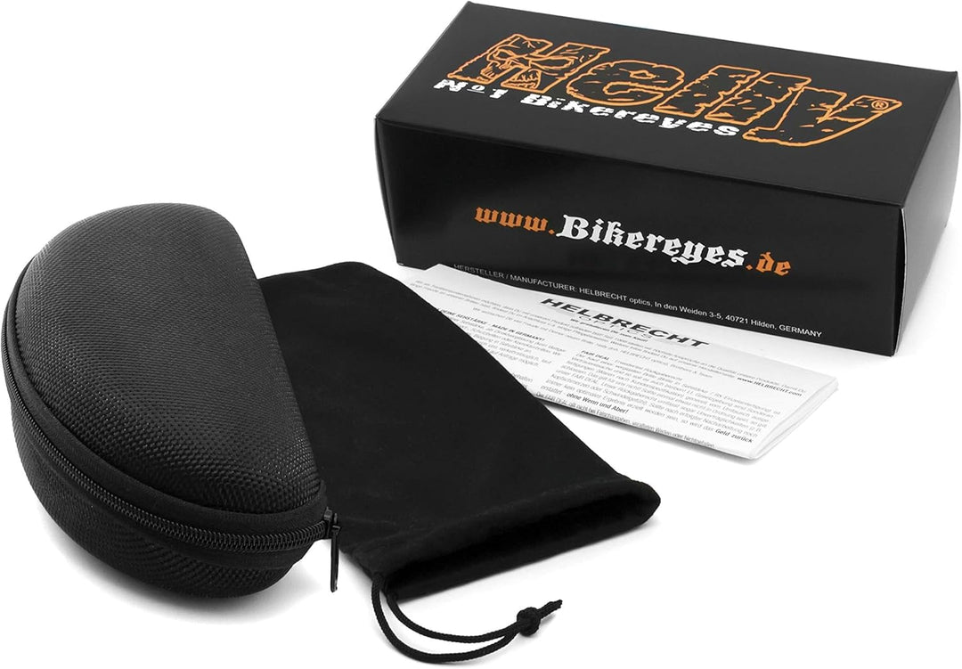 HELLY® - No.1 Bikereyes® | Bikerbrille, Motorradbrille | UV400 Schutzfilter | HLT® Kunststoff-Sicher