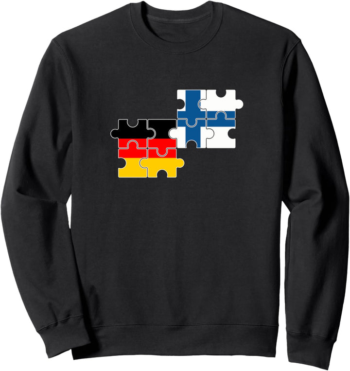 Finnland Deutschland Flagge Deutsch Finne Sweatshirt