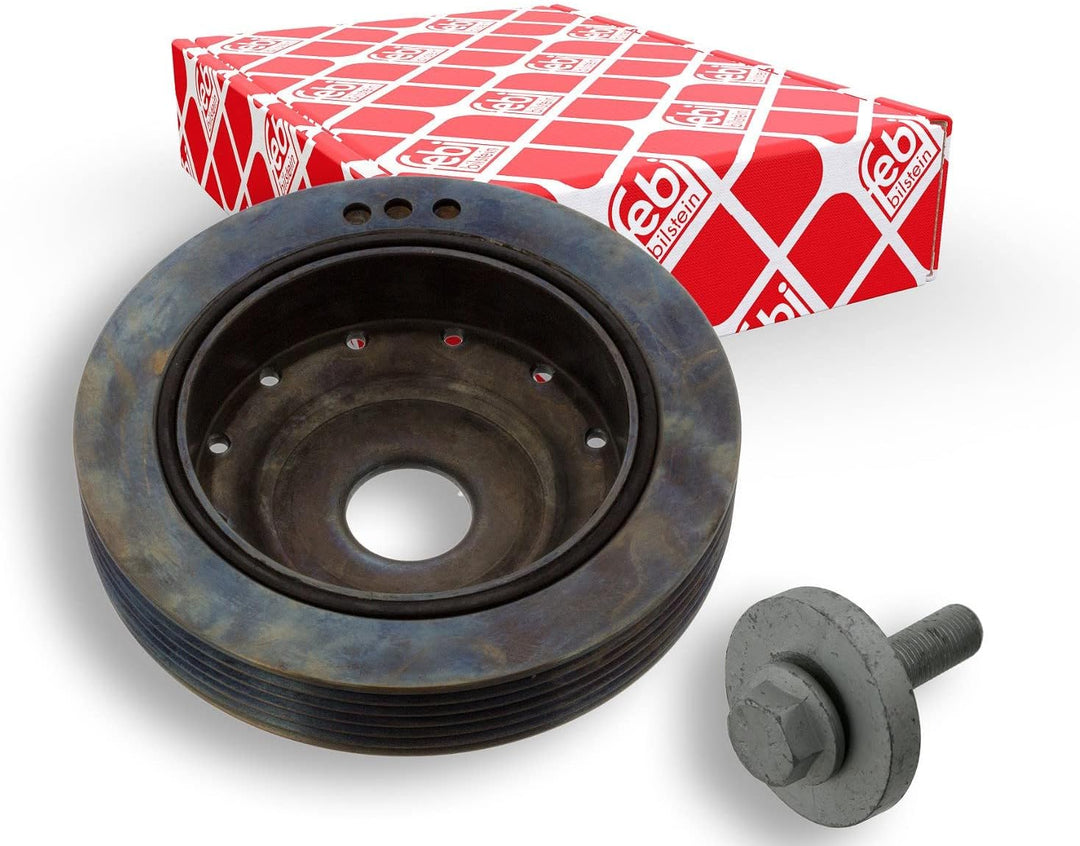 febi bilstein 45179 Riemenscheibe (entkoppelt) für Kurbelwelle, mit Schraube , 1 Stück