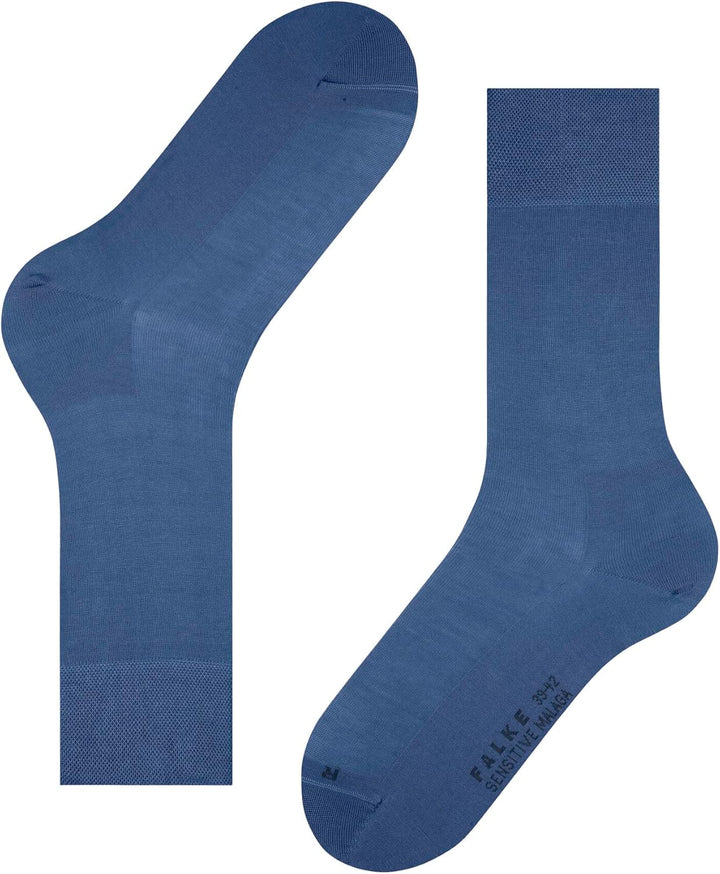 FALKE Herren Sensitive Malaga Socken druckfreier Komfortbund flache Naht gegen Druckstellen einfarbi
