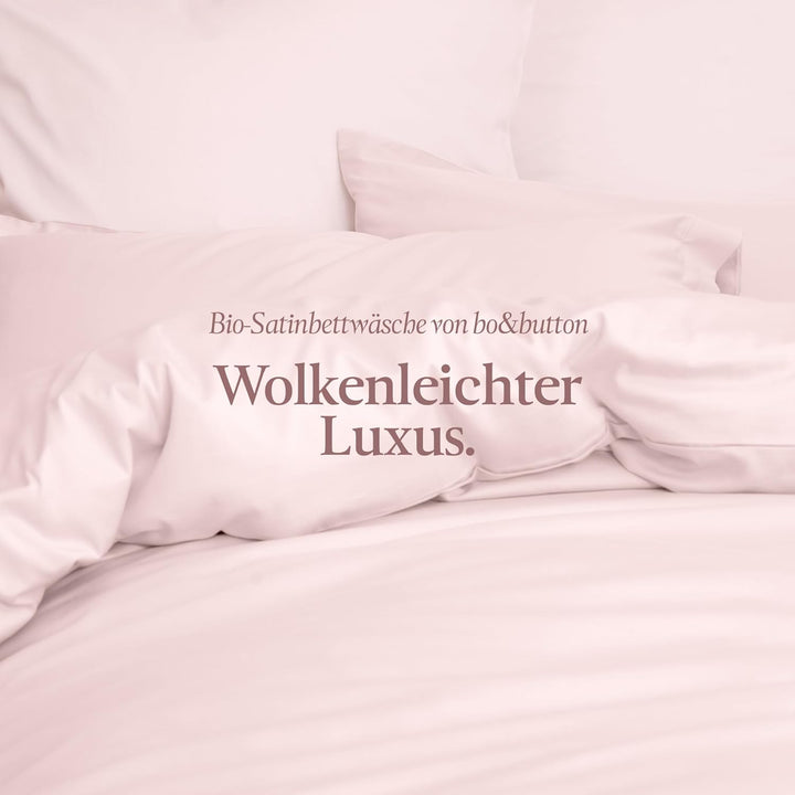 bo&button® Mako Satin Spannbettlaken | Echte Bio Luxusqualität | ALLE GRÖssEN für Matratzen & Boxspr